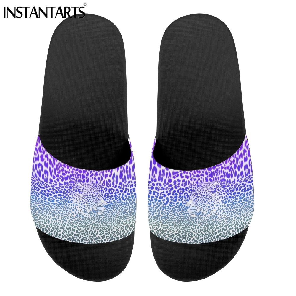 

INSTANTARTS Fashion Tiger Colored Spots design Comfortable Women Slippers casual Bathroom Zapatillas Mujer Anti Slip Flip Flops