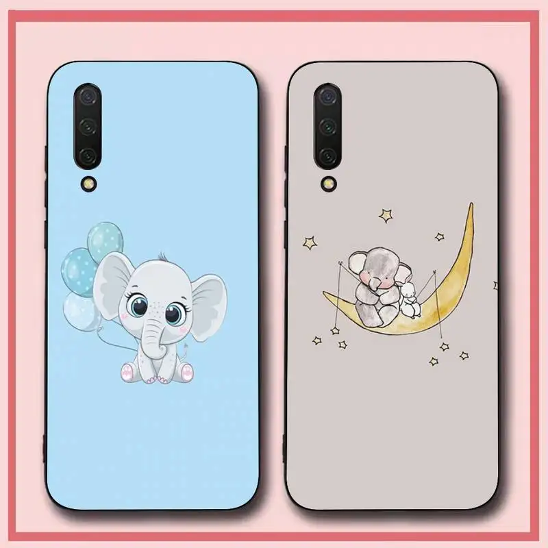 

Cute elephant Phone Case for Xiaomi mi 5 6 8 9 10 lite pro SE Mix 2s 3 F1 Max2 3