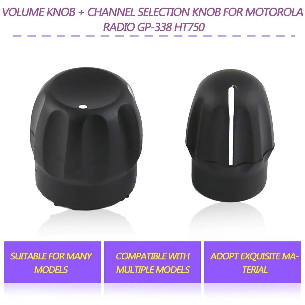 

Radio Audio Volume Control Knob Dial Tuner Volume knob + Channel selection knob for Motorola radio GP-338 HT750 HT1250 EP350