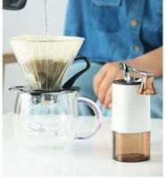 whiteblack manual coffee bean grinder manual grinder travel portable stainless steel hand shake coffee grinder kitchen tool