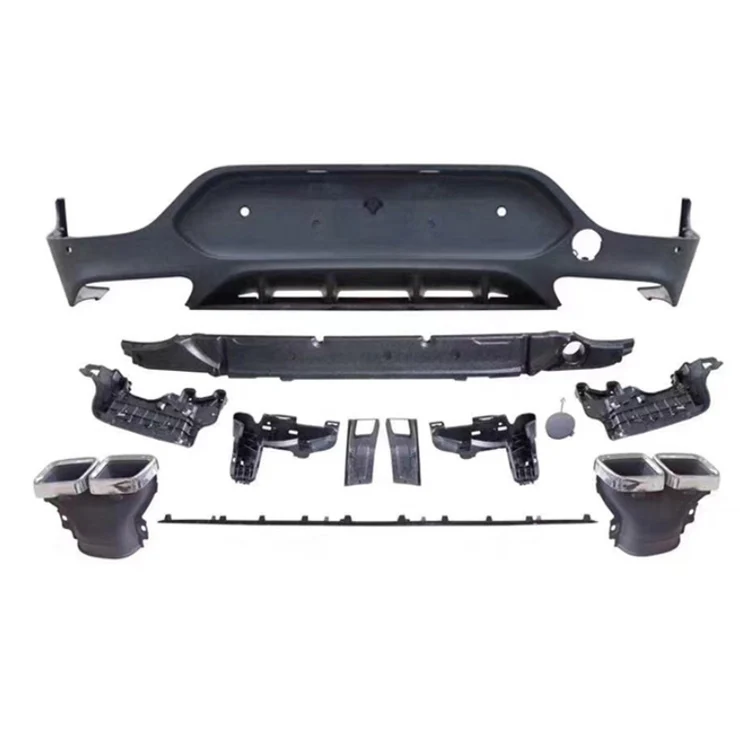 Диффузор заднего бампера для C253 модифицированный GLC 63 AMG Style Look 2016-IN