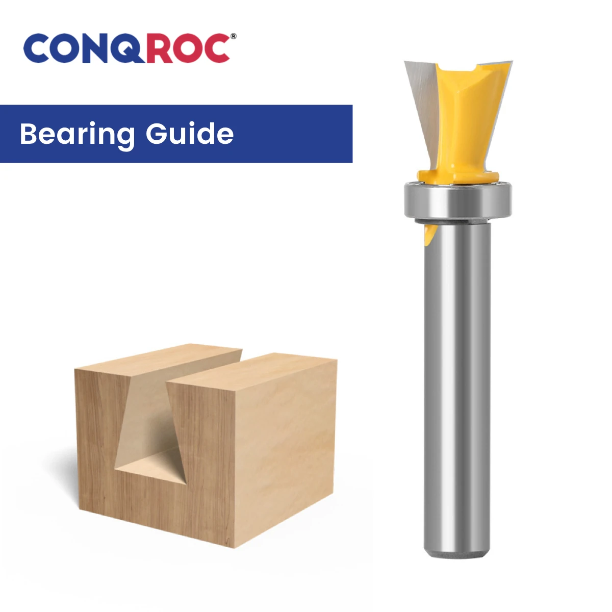 8 мм хвостовик ласточкин хвост фрезы с верхним подшипником карбида вольфрама