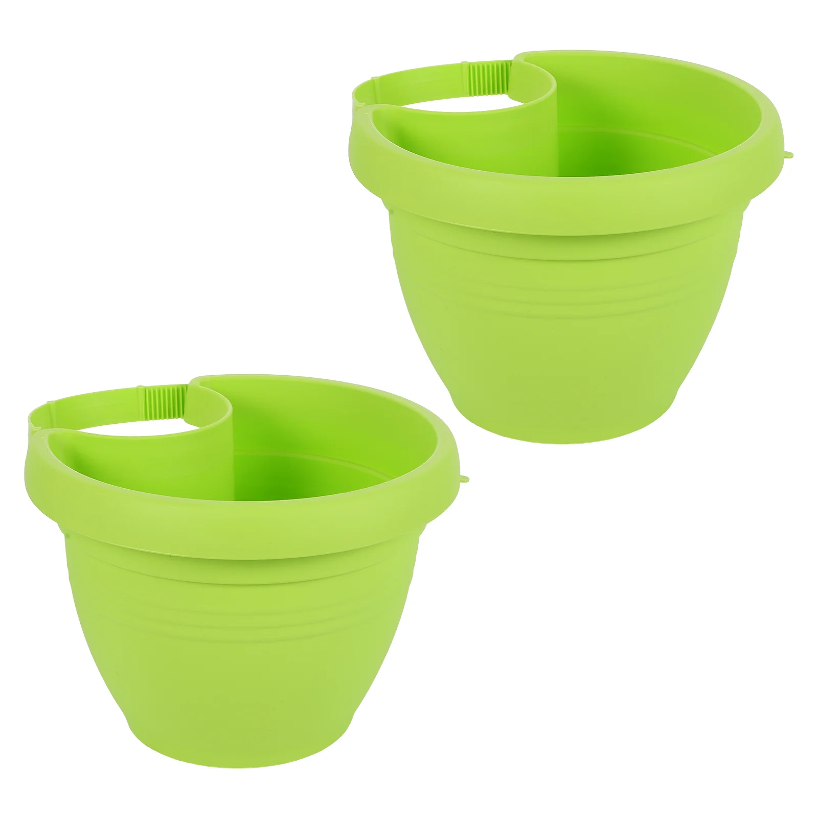 

2 Pcs Plastic Hanging Planter Hanging Bucket Garden Hanging Planter Balcony Planter Hanging Wall Flower Pot Pot Plants Indoor