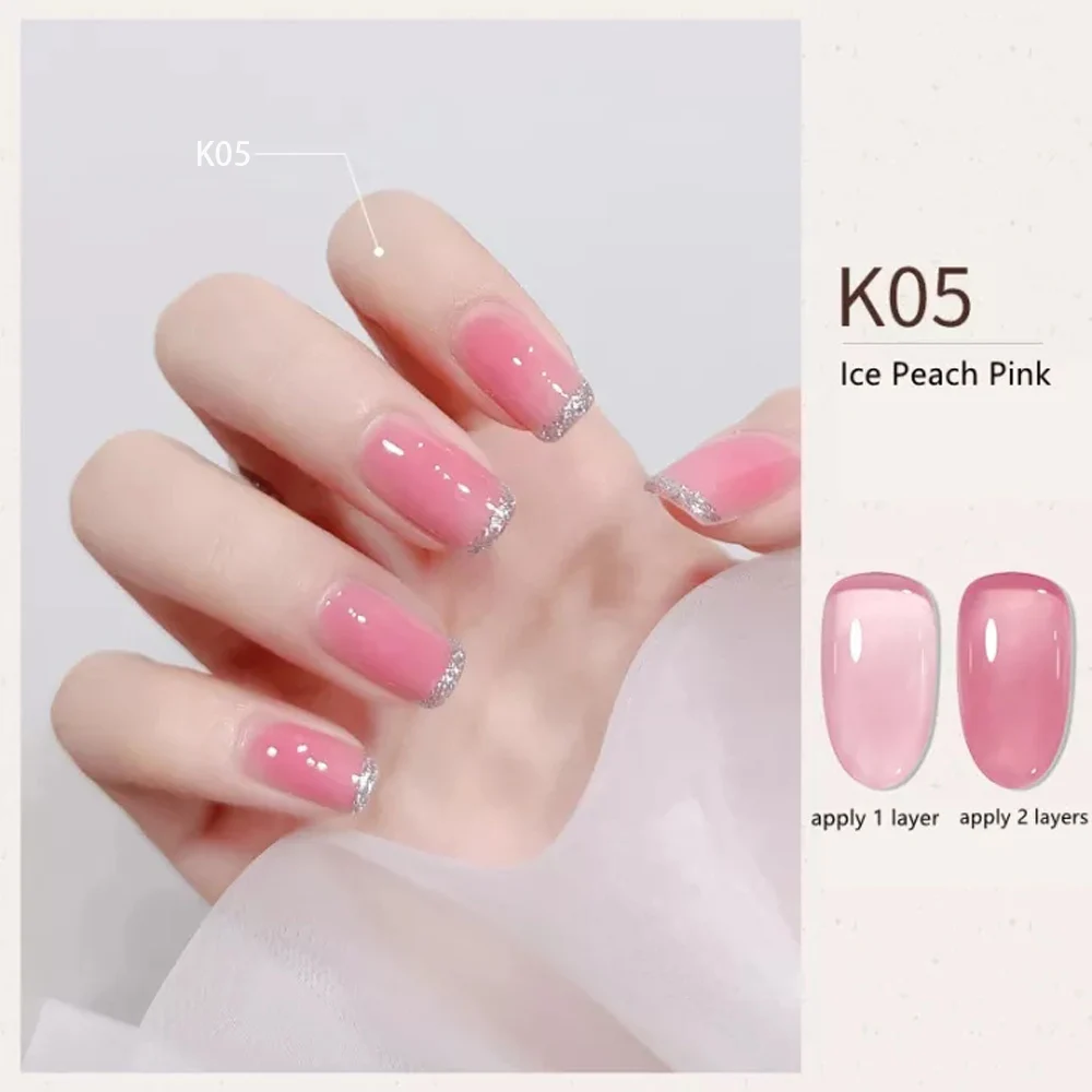 

8ml Jelly Nail Polish Crystal Translucent Gel Nail Polishes for DIY Nail Salon DIY Beauty Gifts Best Gift for Women RP
