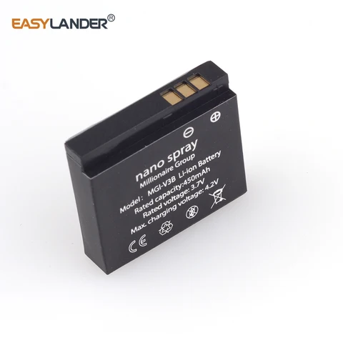 Сменный аккумулятор Easylander 3,7 В 450 мАч с нано-распылителем для аккумулятора для косметического инструмента MGI-V3B mp3 mp4 gps 673023