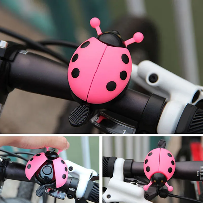 

Bicycle Bell Ring Lovely Beetle Ladybug Ring Bell For Cycling Bike Ride Alarm Aluminum Alloy Bicycle Bell Cycling Horn Alarm