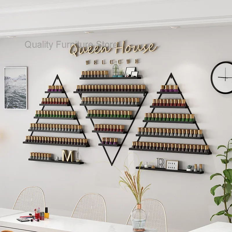 Настенные держатели для ногтей в скандинавском стиле железный стеллаж маникюра