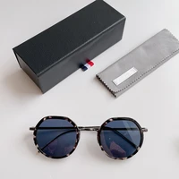 thom brand vintage titanium sunglasses tbx911 round eyeglasses frame men women gafas spectacles with original box sun glasses