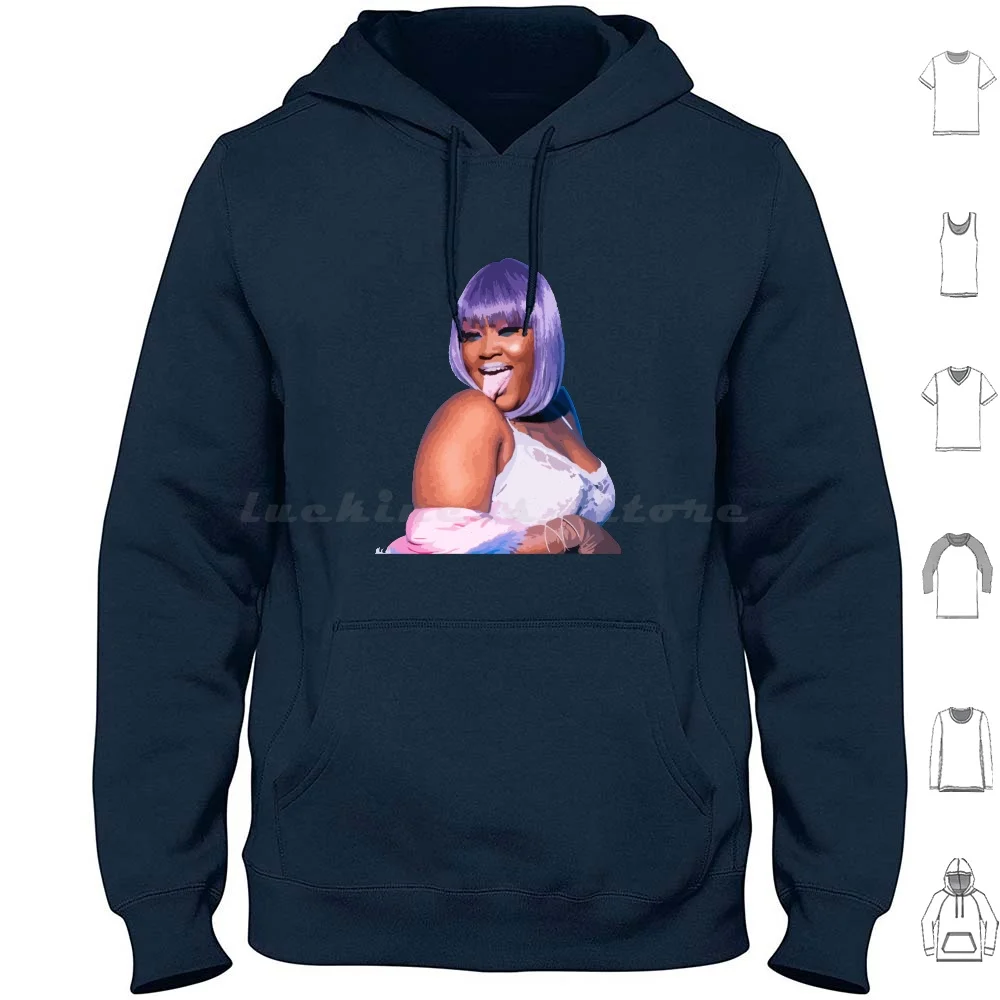 Cupcakke худи хлопок с длинным рукавом