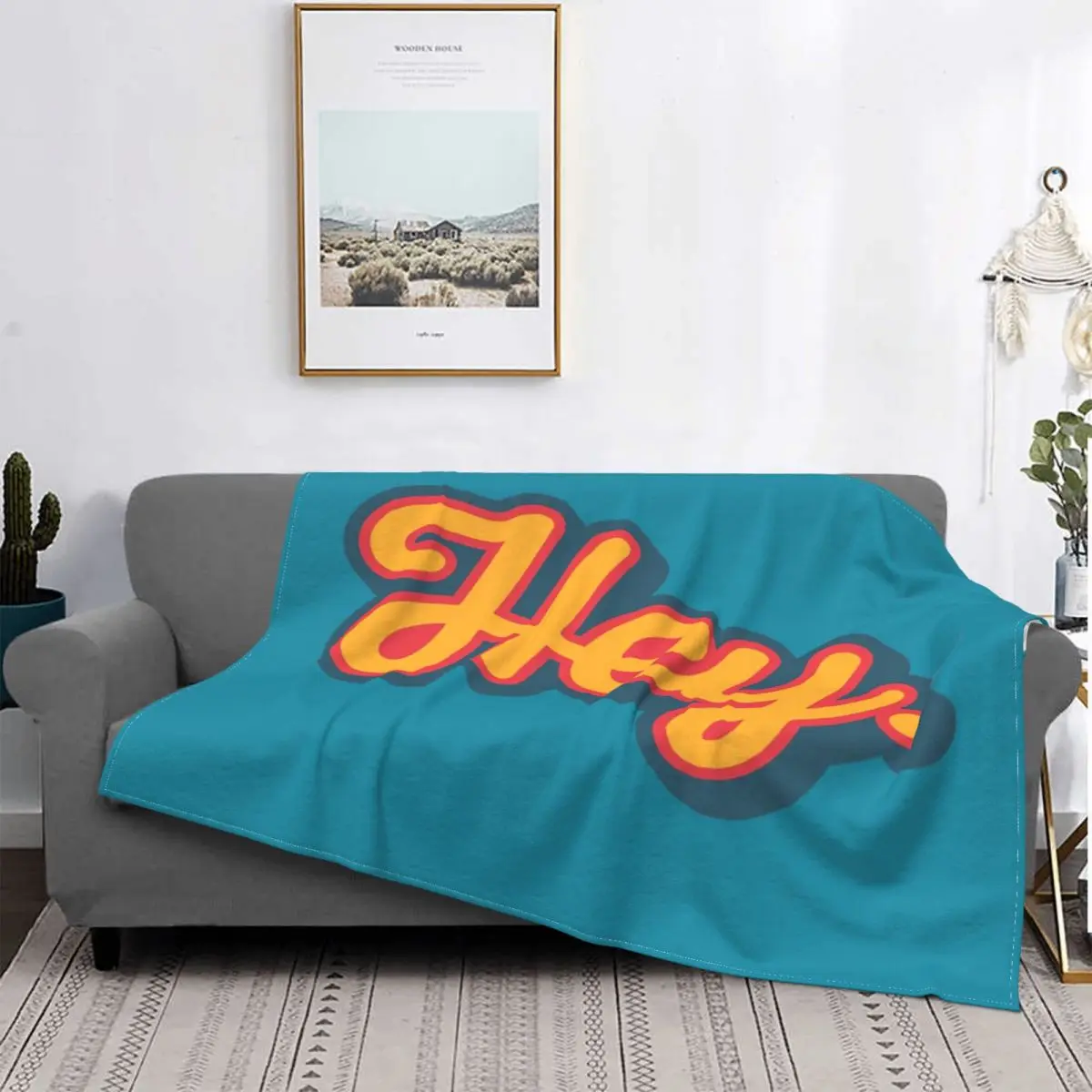 

Hey Blanket-colcha a cuadros para cama, manta térmica a cuadros de Anime, para bebé