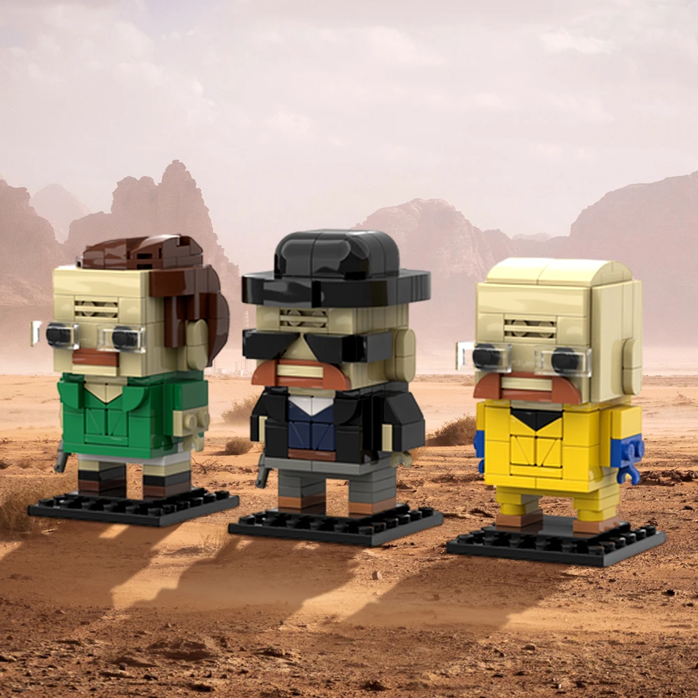 Gobricks MOC Walter White набор пучков Breaking Bad Brickheadz строительные блоки наборы кирпичей