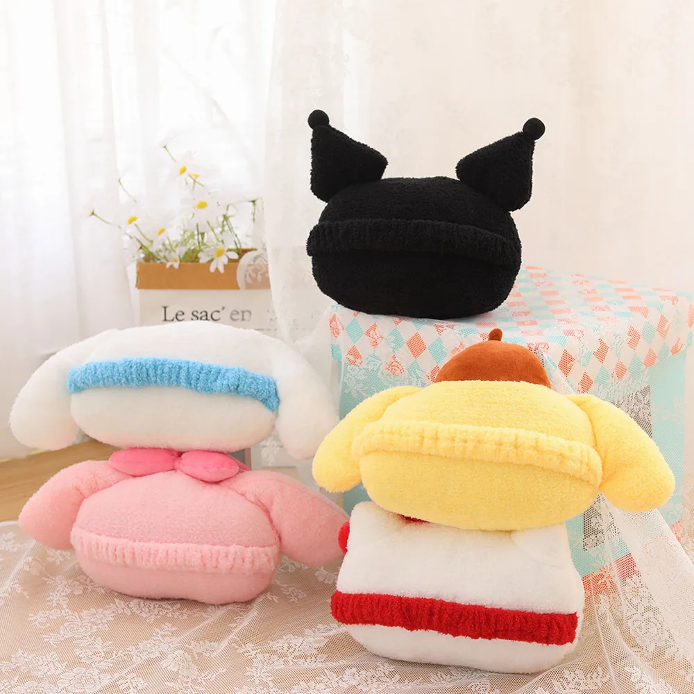 Sanrio Cinnamoroll Plush car seat pillows kawaii My Melody Plushie Hello Kitty Kuromi Car Accessories Seat  Headrest Neck Pillow images - 6