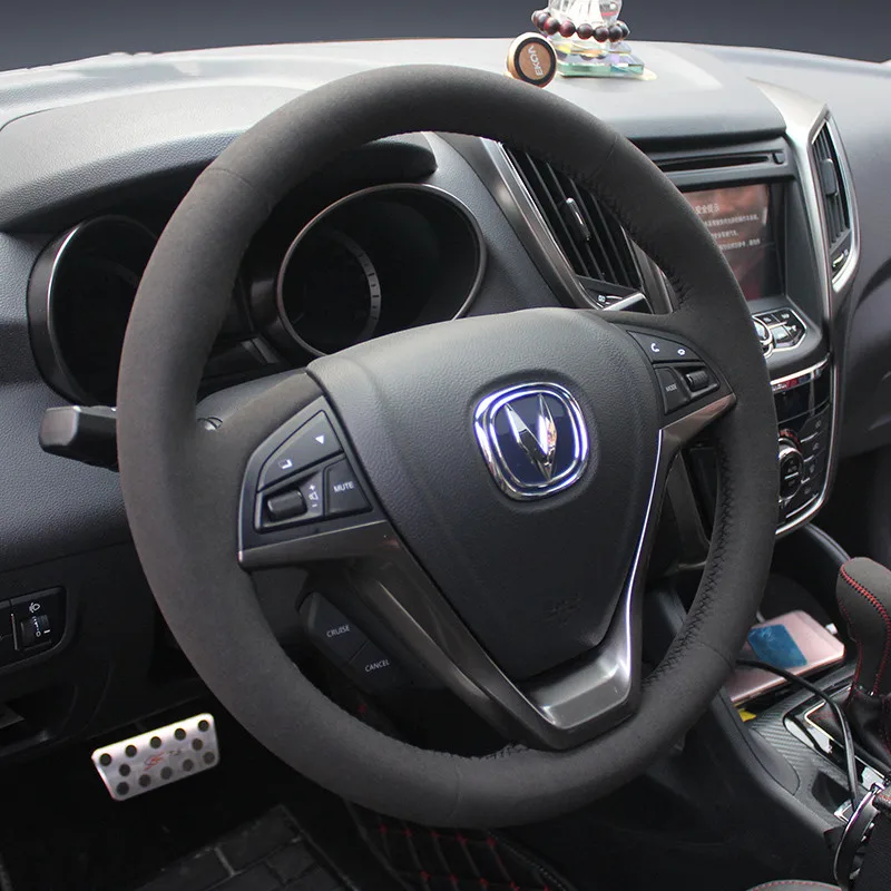 

DIY Ручная строчка замша кожа искусственная кожа для Changan Eado XT CS75 Raeton CC CS35 интерьерные автомобильные аксессуары