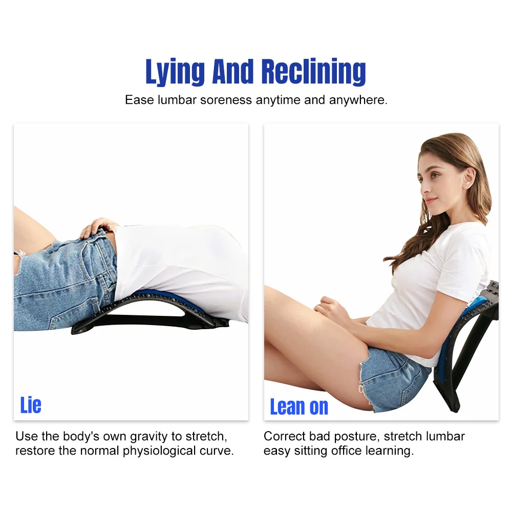 Back Massager Spine Board Back Bridge Spine Cracker Stretcher Right Posture Corrector Lumbar Traction Chiroboard Dropshipping