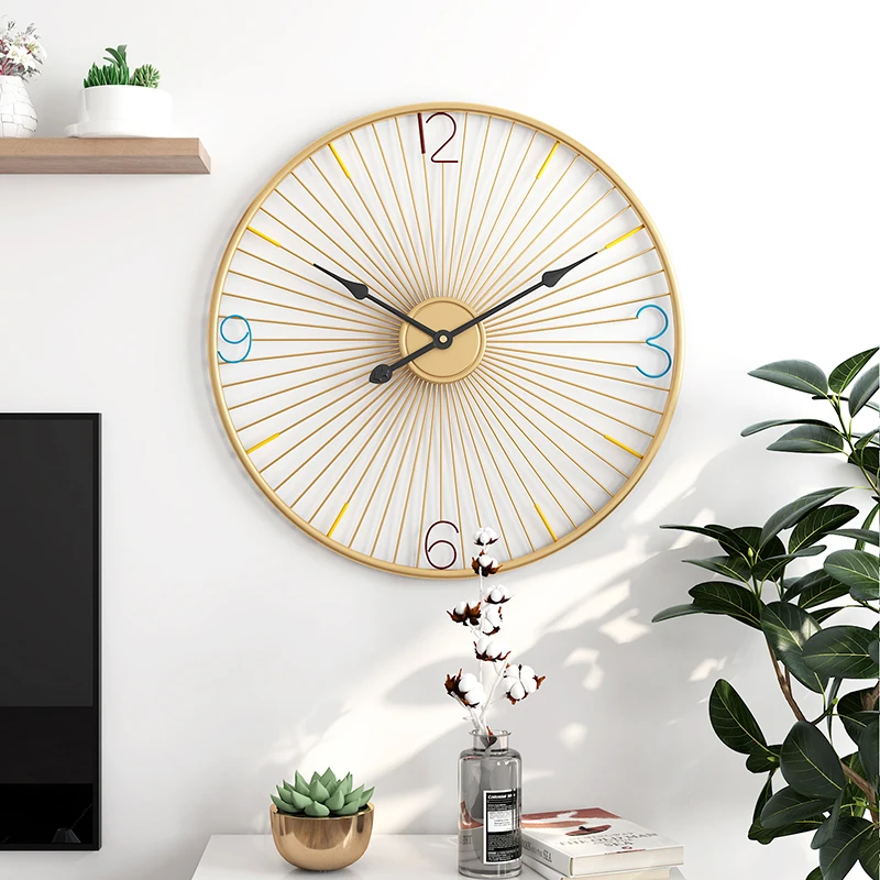 

Hall Decorative Large Wall Clock Modern Design Creative Electronic Table Wall Clock Home Decor Luxury Horloge Kitchen Clock
