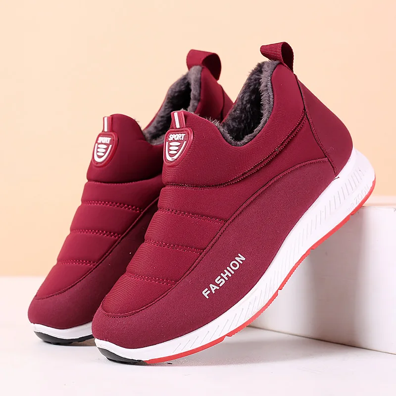 

2022 Winter Cotton Shoes Plus Velvet Cotton Boots Warm and Thick Non-slip Men and Women with the Same Warm Snow Boots