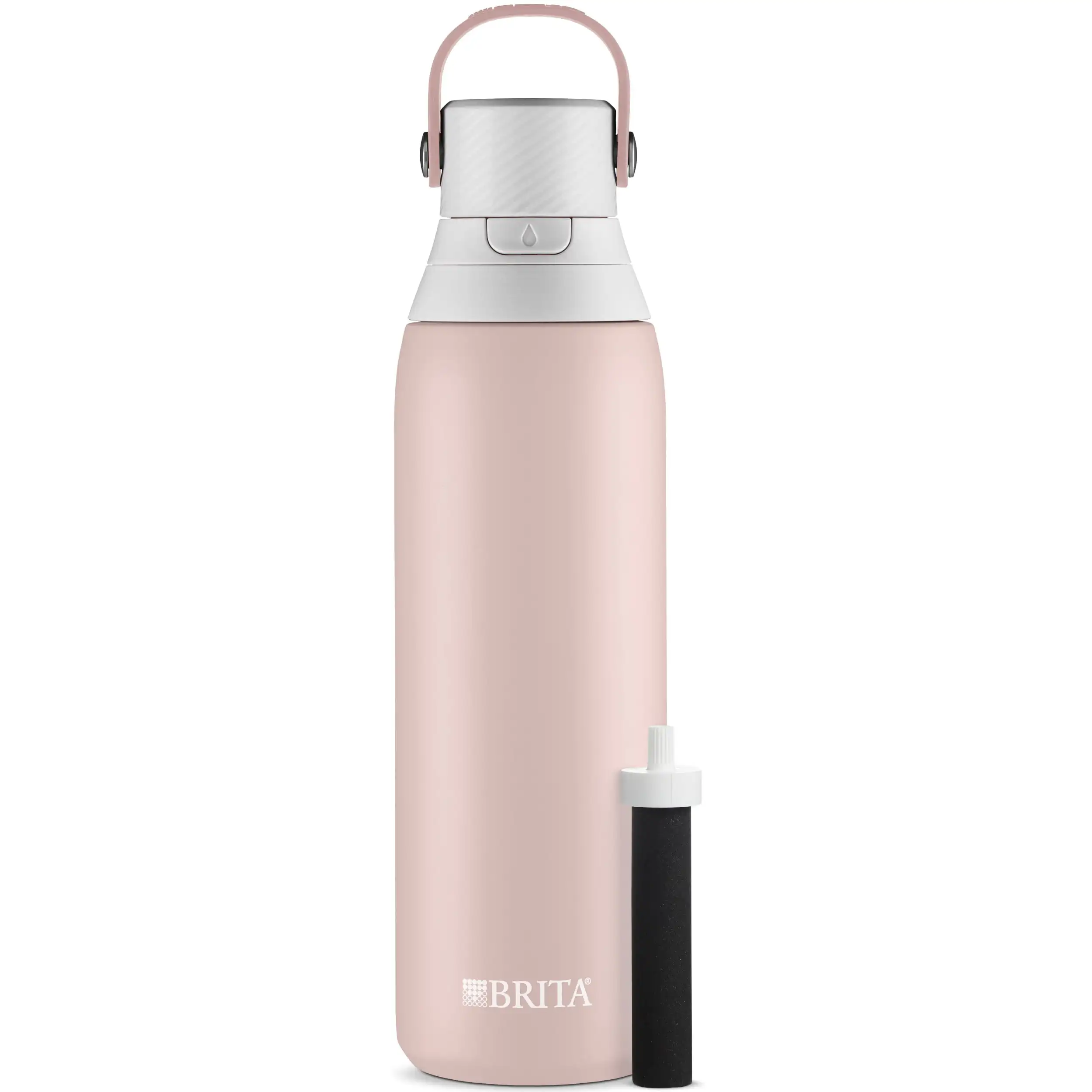 

Premium Stainless Steel Leak Proof Filtered Water Bottle, Rose, 20 oz