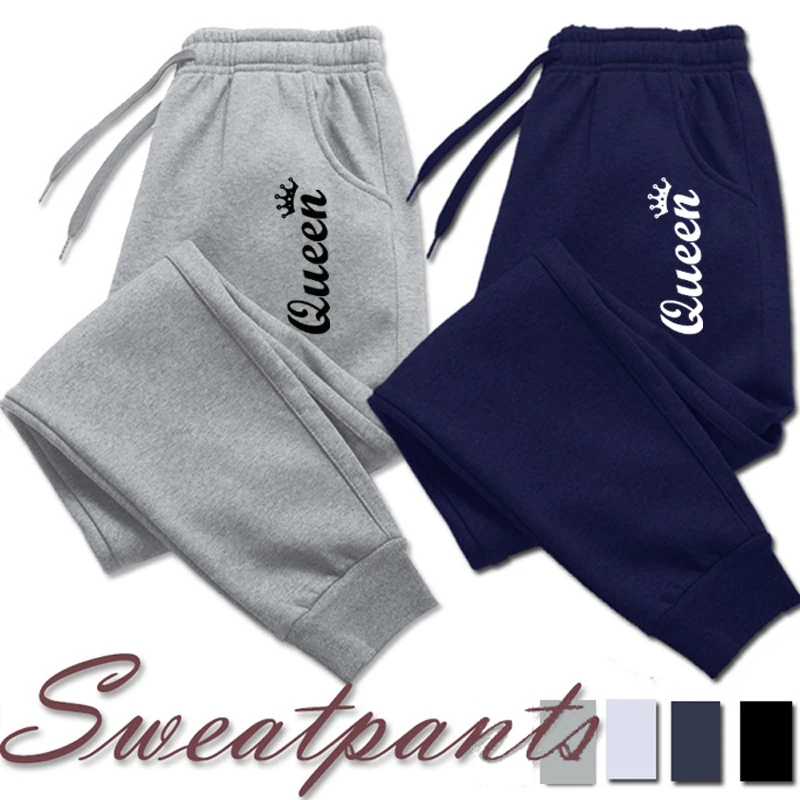 2022 Womens Queen Printed Cotton Sweatpants Sports Gym Pants Harajuku Pants Casual Fitness Long Pants Sport Pants