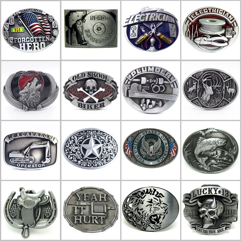 

Western Cowboy Hunting Man Belt Buckle For Tactical Belt 40mm Shopify Dropshipping