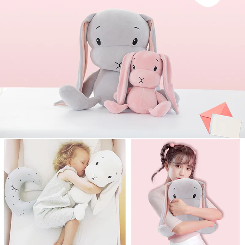 

New Rabbit Toy Plush 30 To 70cm Doll Multicolor Soft and Comfortable Kawaii Doll Toys for Girls Cute Room Decor Birthday Gift