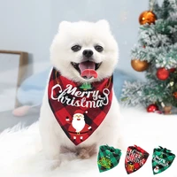 christmas dog bandanas for dogs cat small large puppy double sided use classic neckerchief triangle scarf pet bibs dog accesorie