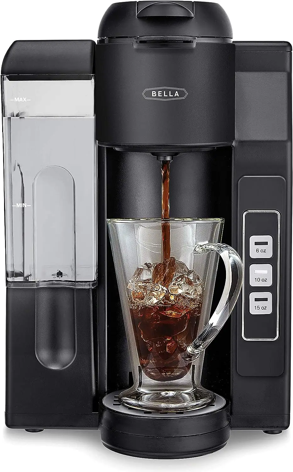 

Single Serve Coffee Maker, Dual Brew, K-cup Compatible - Ground Coffee Brewer with Removable Water Tank & Adjustable Drip Tr
