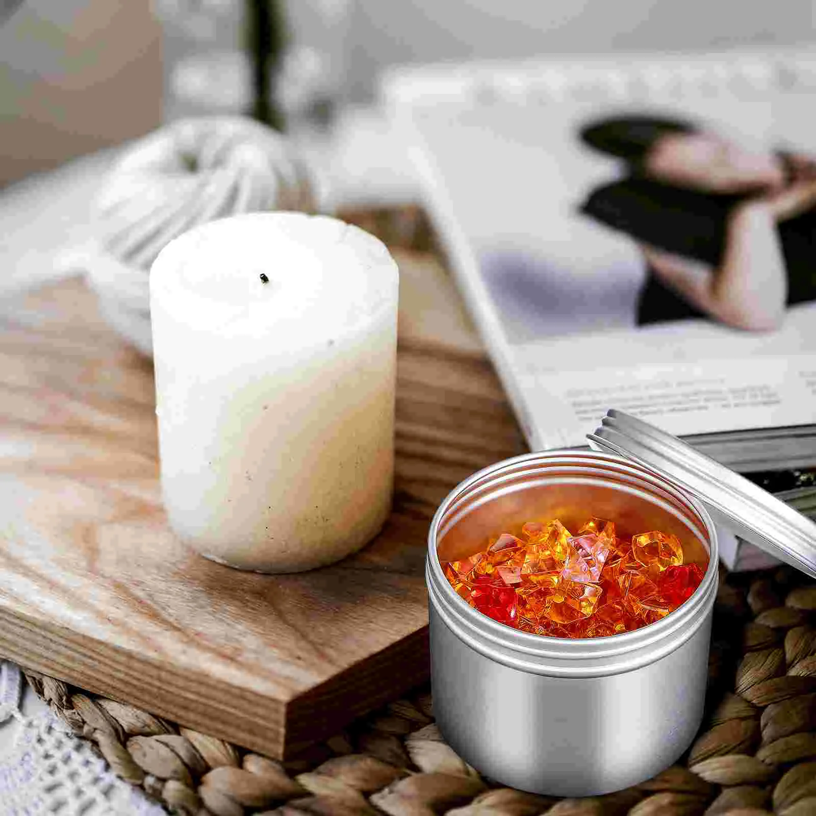 20 шт. круглая герметичная алюминиевая коробка жестяные банки с крышками кастрюли