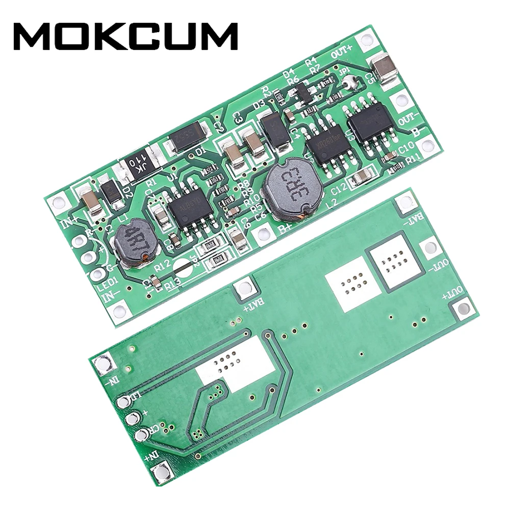DC UPS 5 В-12 в до 12 В 1A модуль бесперебойной зарядки 18650 литиевая батарея повышающий источник питания плата преобразователя Напряжения