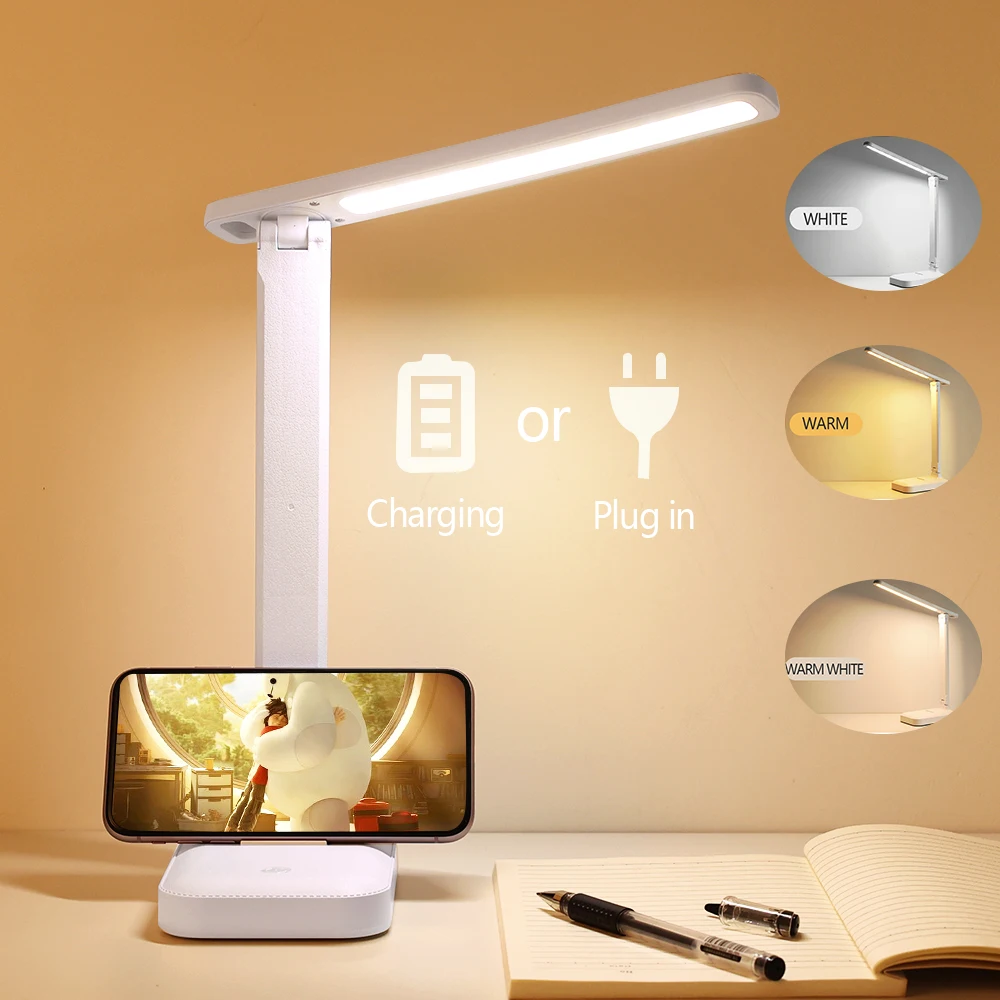 Настольная Светодиодная лампа USB для защиты глаз настольная складной