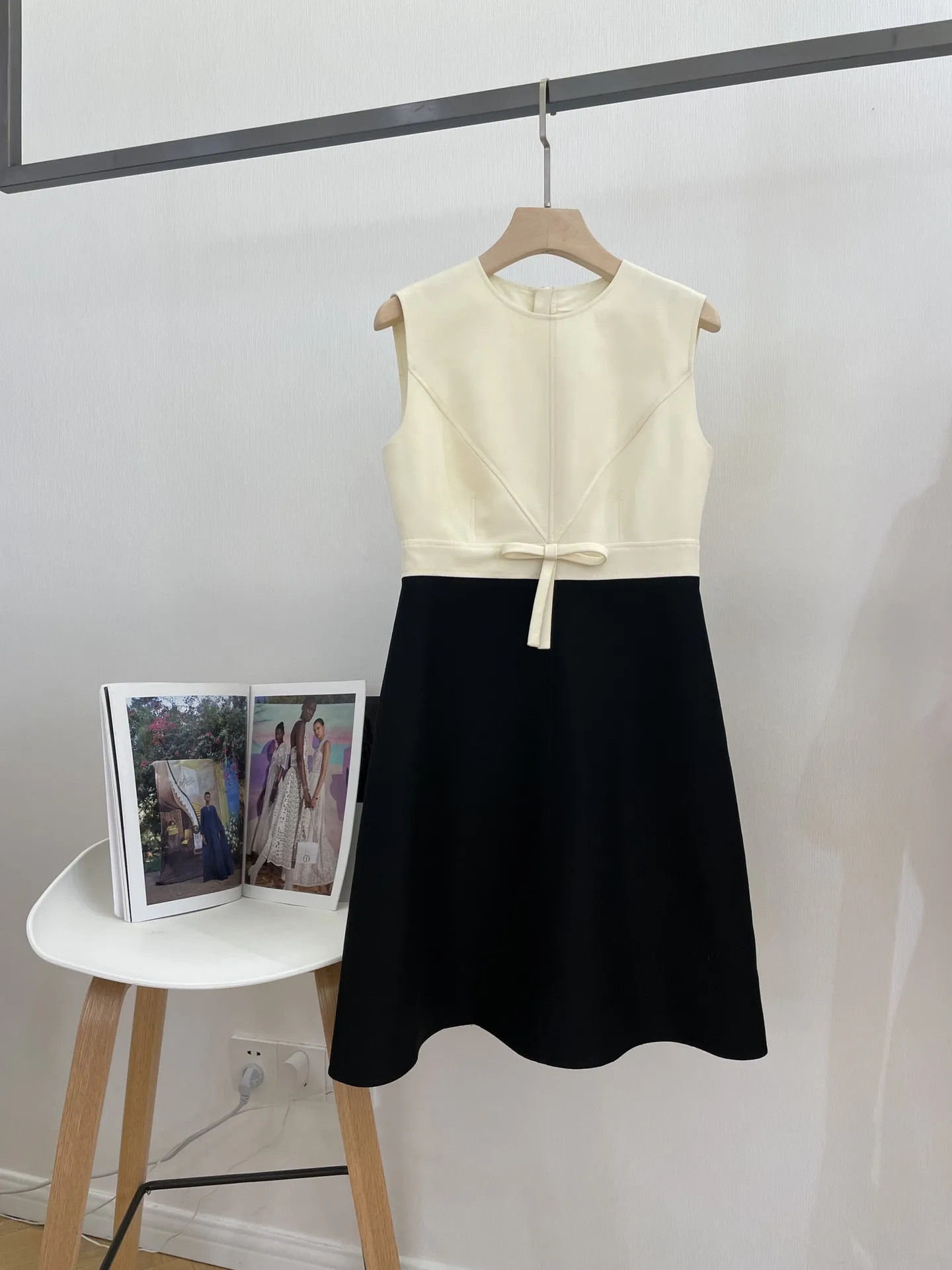 

Female Clothing Woman Clothes Women's Dress Evening Party Elegant Dresses Prom Dresses Summer 2022 Color Blocking Bow Tank Dress