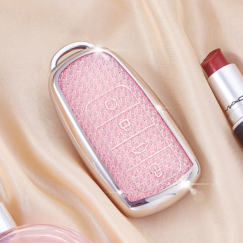 

Чехол из ТПУ с ромбовидным узором для Chery Jaecoo J7 J8 7 Tiggo 8plus 8 5 Plus 7pro Max Omoda 5 C5 Arrizo, чехол для автомобильного ключа, сумка-брелок