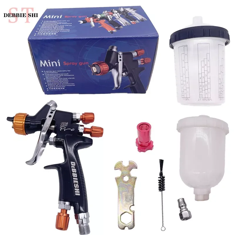 

NEW2023 Spray Gun SRI 1.2MM Nozzle 400CC Tank With Paint Adapter+Mixing Cup Spray Guns Paint Spray Gun Airbrush