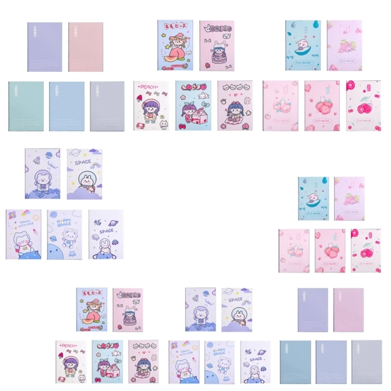 

5pcs Thickening Exercise Book Book A5/B5 Notebook Weekly Planner