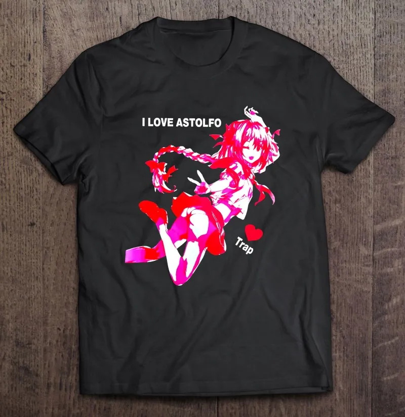 

Футболка оверсайз с надписью «I Love Astolfo»