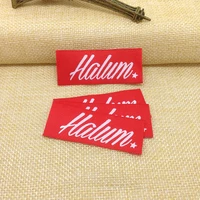 custom garment woven label private logobrand name neck labels main label with high grade garment accessories