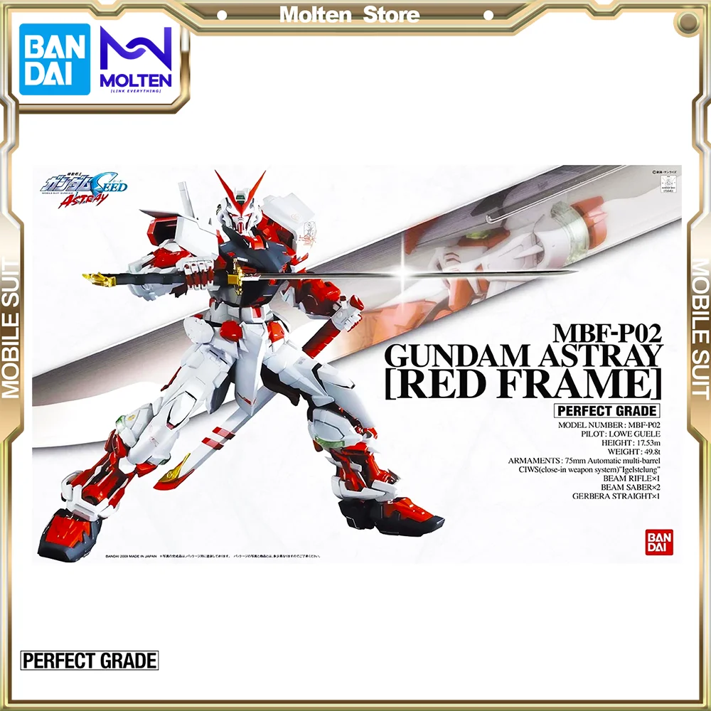 BANDAI Original PG 1/60 GUNDAM ASTRAY RED FRAME Mobile Suit Gundam Gunpla Model Kit Assembly/Assembling