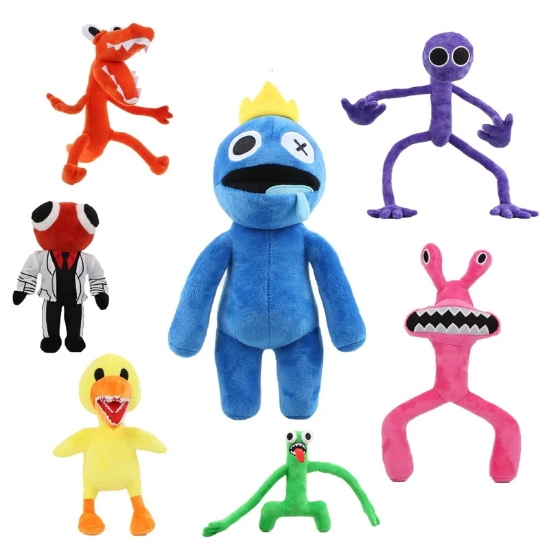 

Rainbow Friends Plush Toy Cartoon Game Kawaii Character Doll Blue Monster Soft Stuffed Animal halloween Christmas Gift for Kids