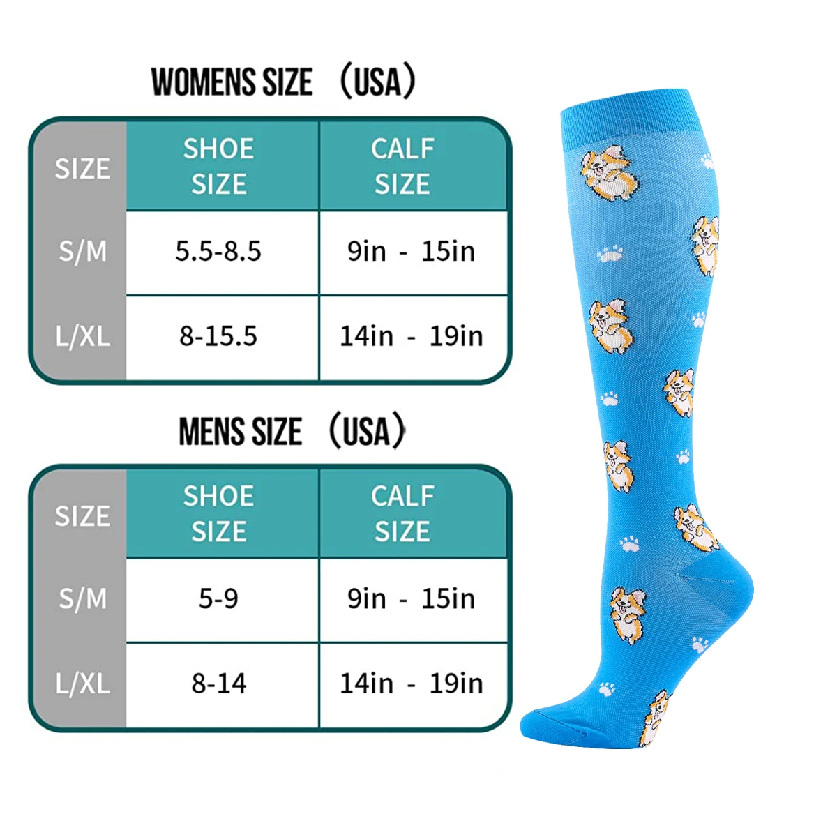 Dropshipping Men Women Hiking Running Compression Socks15-20MmHg Flight Pregnancy Swollen Varicose Veins Marathon Sports Socks