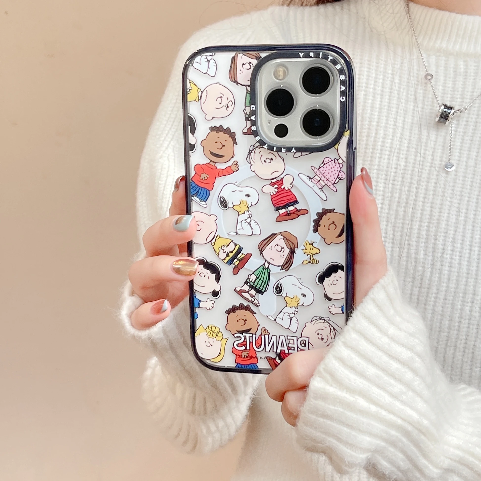 

Cute Funny Boy Dog Phone Case for Iphone 11 12 13 14 Pro Max Plus Fashion Cartoon Magnetic Transparent Anti-fall-Casetify