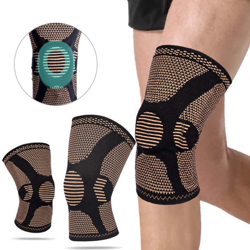 

1Pcs Band Copper Nylon Knee Brace for Arthritis Pain and Support Knee Sleeve Compression for Sports Workout Arthritis Relief