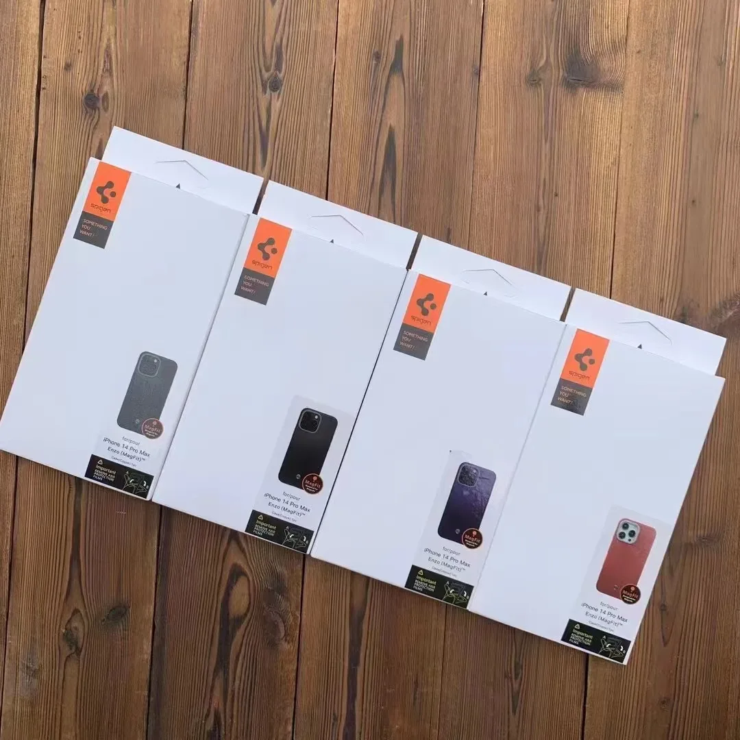 Spigen Enzo (MagFit) Case High-grade Leather Commerce Phone Protective For iPhone 13 14 Pro Max Series Case