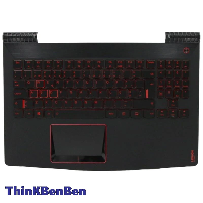 PT португальская черная клавиатура верхний корпус Подставка для рук чехол Lenovo Legion