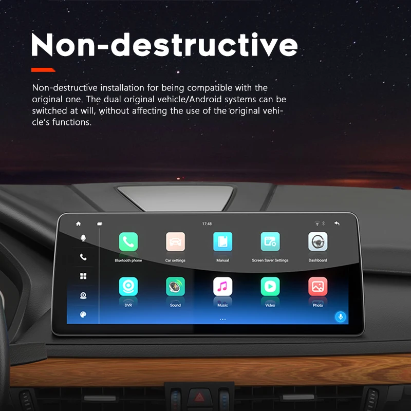 Автомобильный радиоприемник Carplay 4G 12 3 дюйма 8G + 256G 2din Android13 для BMW 3/4 серии F30 F31 2013-2017