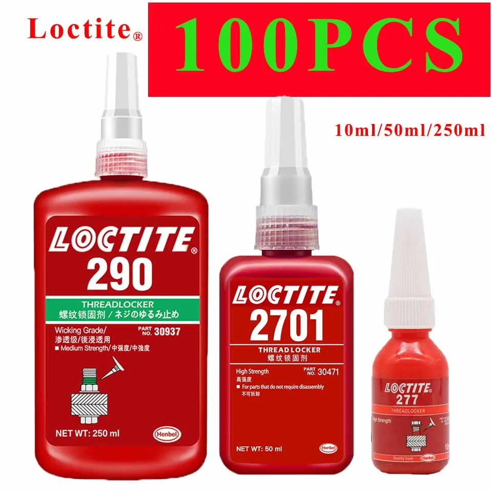 

100 шт., антиэробный Клей loctite 241 242 272 243 222 270 2701