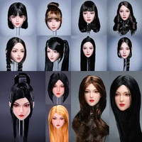 ymtoys 16 female soldier head sculpt kawaii sweet loli asian girl plant hair sculpture fit 12 action body figure model
