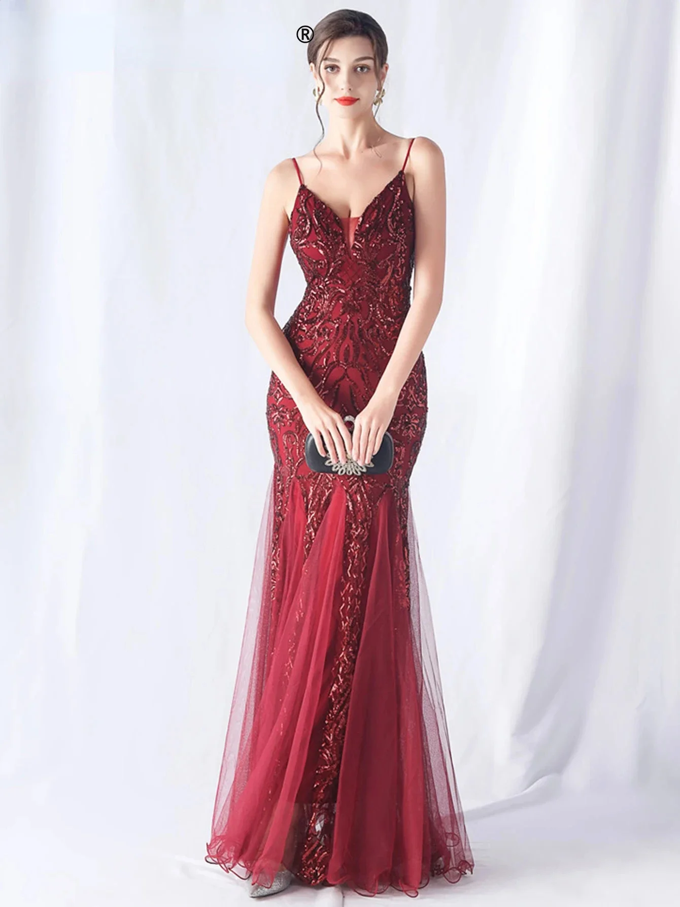 Сексуальные элегантные длинные свадебные вечерние платья для женщин 2024 сетчатые