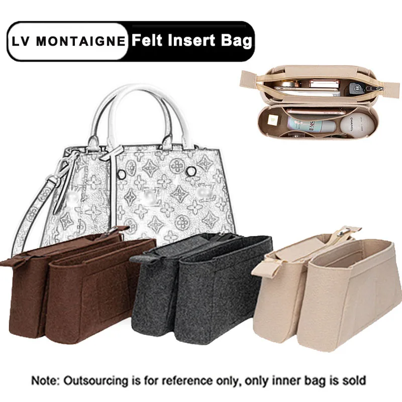 Фото EverToner подходит для Montaigne BB мм, войлочная тканевая вставка, сумка-Органайзер, сумка для макияжа, органайзер, дорожная внутренняя косметичка дл... №1