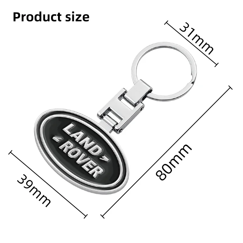 1 шт. автомобильный брелок для ключей из сплава Land Rover Discovery Range Evpque Defender Velar Freelander