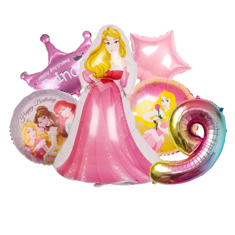 

Disney Фольгированные шары принцессы 6 штук