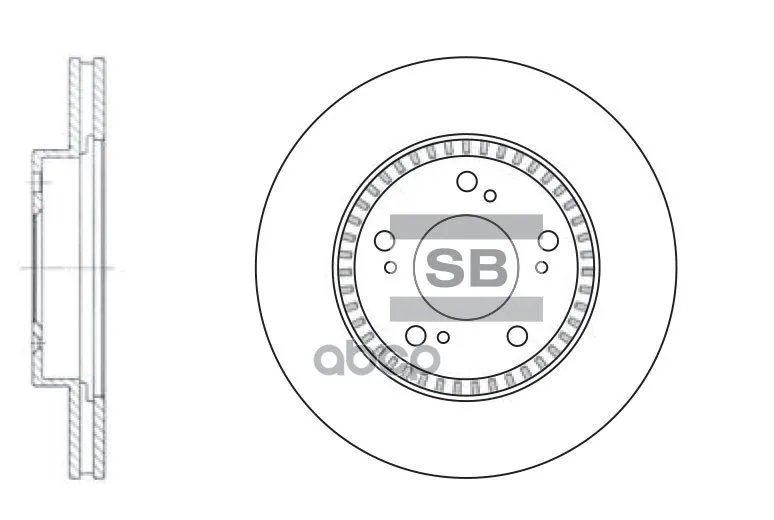 SD4101_диск тормозной передний! Honda CR-V/Prelude 2.0-2.3 94 Sangsin brake арт. SD4101 | Автомобили и